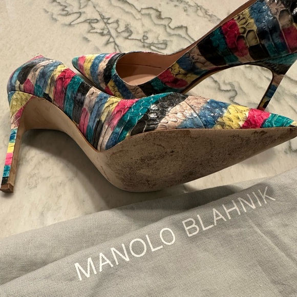 Manolo Blahnik Python BB Pump - Picture 3 of 5